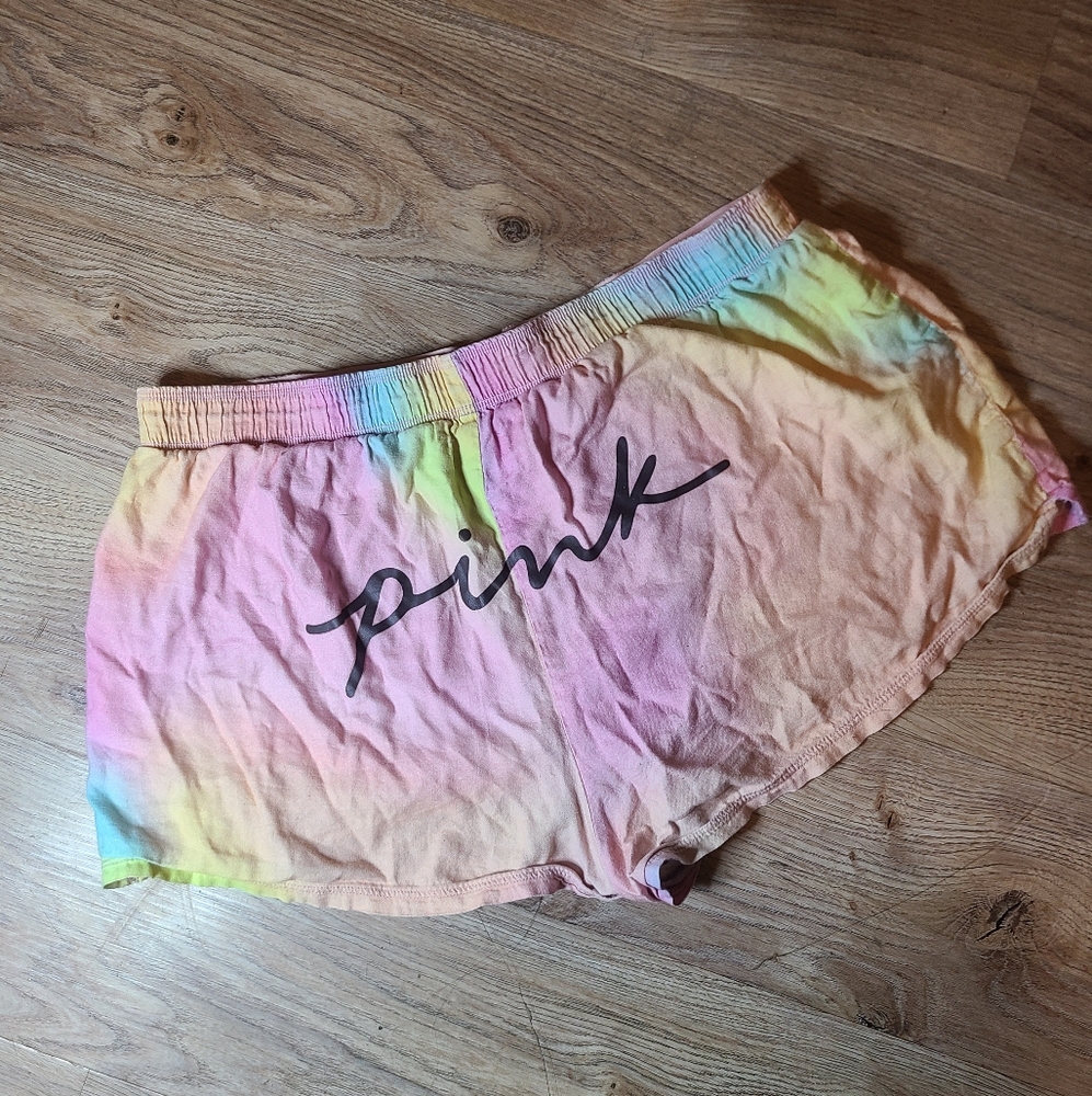 PINK Victoria's Secret Multicolor Tie-Dye Shorts